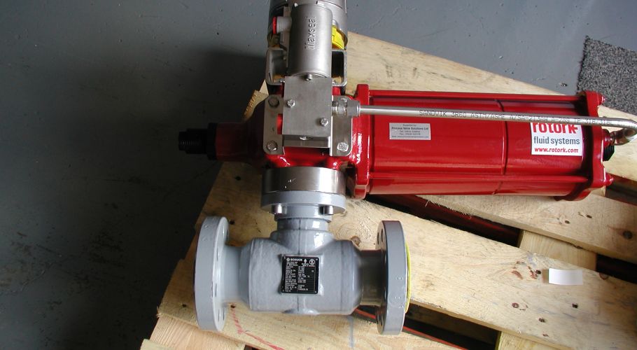 Shuck valve and Rotork actuator