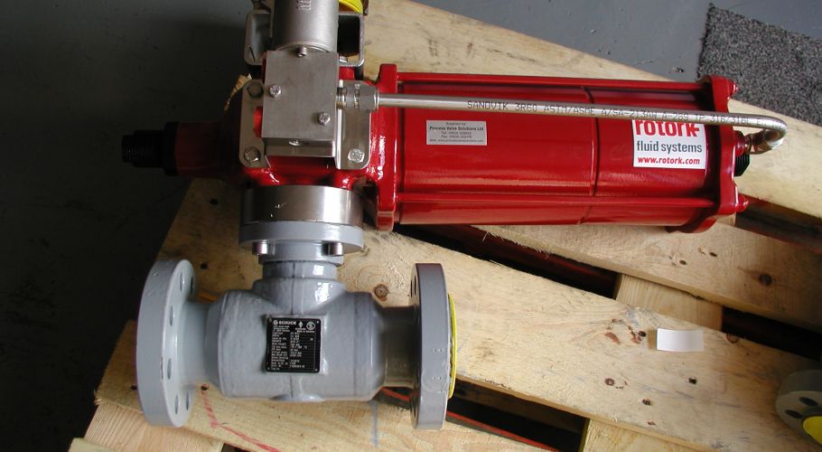 Shuck Valves + Rotork Actuators
